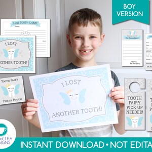 Tooth Fairy Kit Boy Tooth Fairy Printables Tooth Fairy | Etsy
