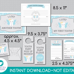 Tooth Fairy Kit - Boy | Tooth Fairy Printables | Tooth Fairy Letter ...