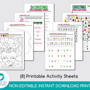 Printable Elf Activities Kit | Printable Christmas Activity Sheets ...