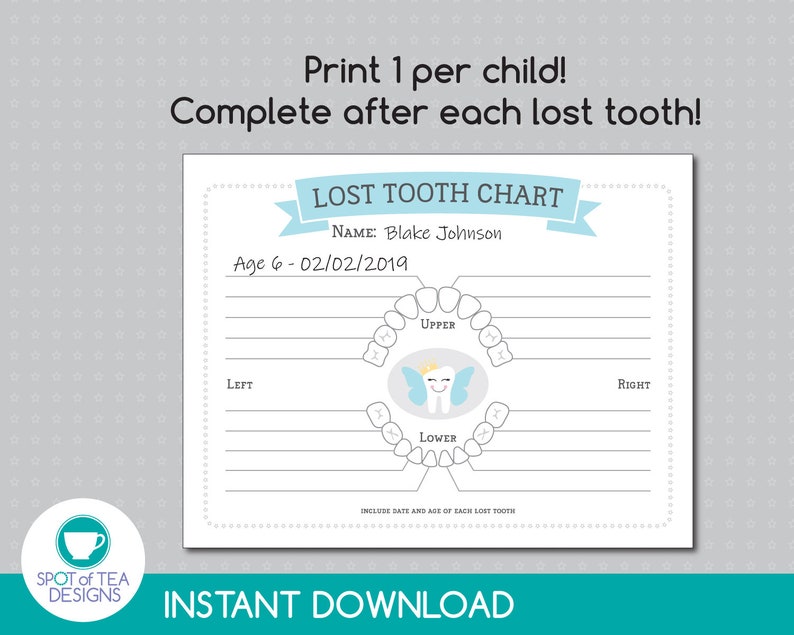 Tooth Fairy Kit Boy Tooth Fairy Printables Tooth Fairy Etsy
