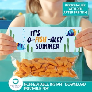 It's O-fish-ally Summer Bag Toppers | Last Day of School Bag Toppers ...