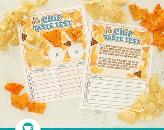 The Great Chip Taste Test Printable Game pdf (Digital Download)