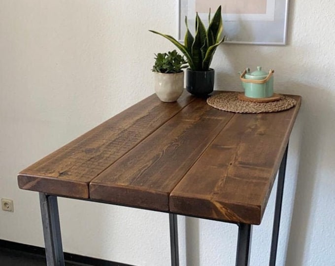 Handmade Poseur Table (Extra chunky wood)