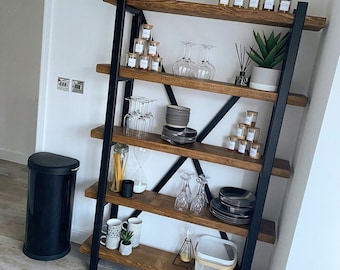 Stylish Steel & Wood Bookcase