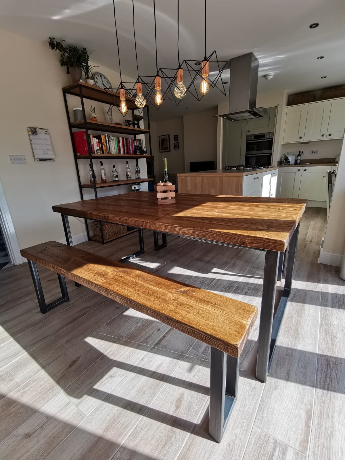 4-Seater Bench Dining Table.