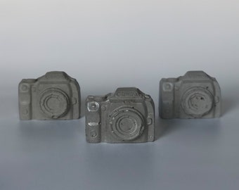 Concrete Camera, Canon Mini Camera Decor, Photographer Gift, Camera Art Figure, Camera Ornament, Influencer Gift, Concrete Table Accessory