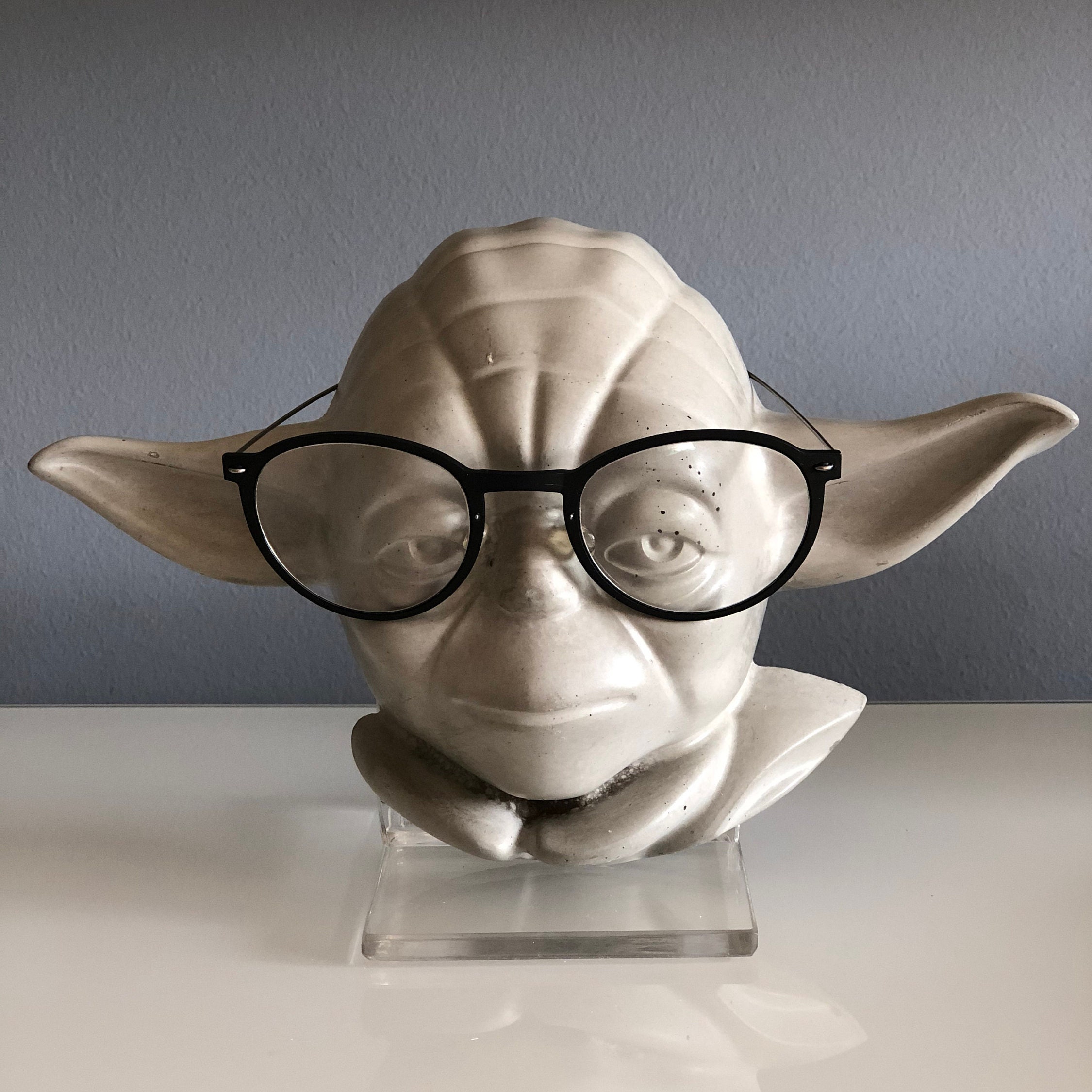 Master Yoda Concrete Head Sculpture, Concrete Yoda Bust, Star Wars Lover, Geek Gift, Yoda Figure