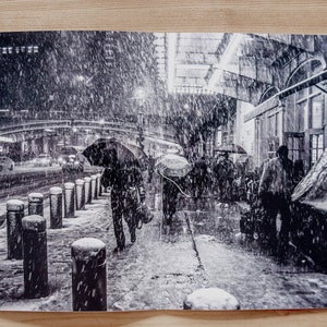 New York Snow Photo Zines Two Pack of New York City B&W Street Photography in the snow image 2