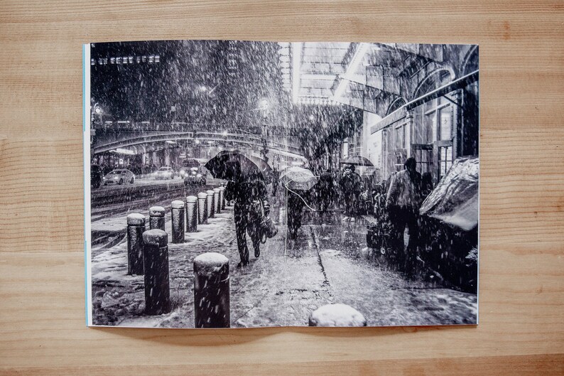 New York Snow Photo Zines Two Pack of New York City B&W Street Photography in the snow image 2
