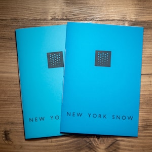 New York Snow Photo Zines Two Pack of New York City B&W Street Photography in the snow image 1