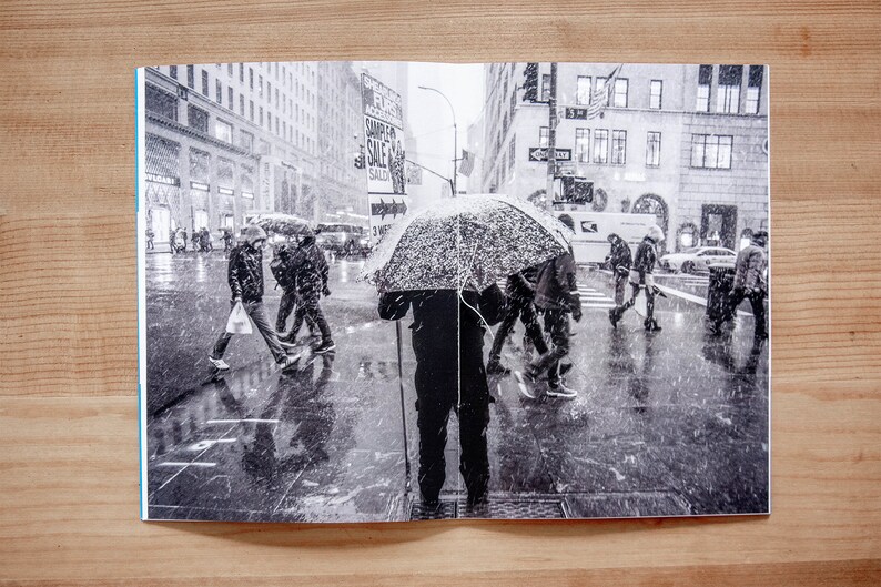 New York Snow Photo Zines Two Pack of New York City B&W Street Photography in the snow image 7