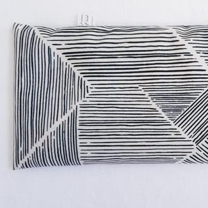 Eucalyptus Eye Pillow for Sinus and Headache Relief, Weighted Peppermint Sleep Mask - Modern Lines image 3