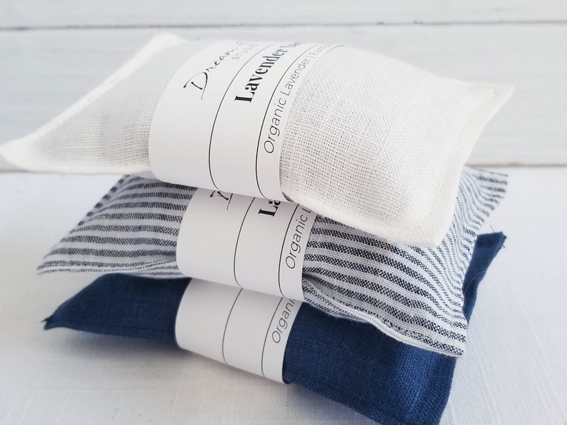 Lavender Sachets Set of 3 Linen Lingerie Drawer Fresheners Etsy