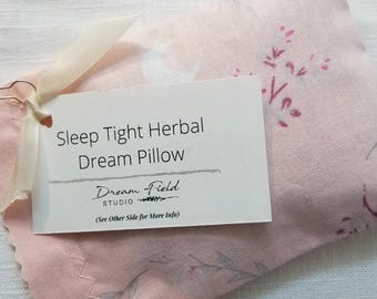 Herbal Dream Pillow for Restful Sleep, Moonbeam Dreams Print