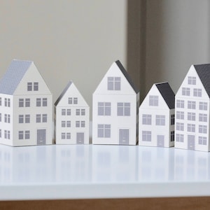 Printable Paper houses.