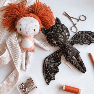 Bat sewing pattern 8 tall 20cm image 4