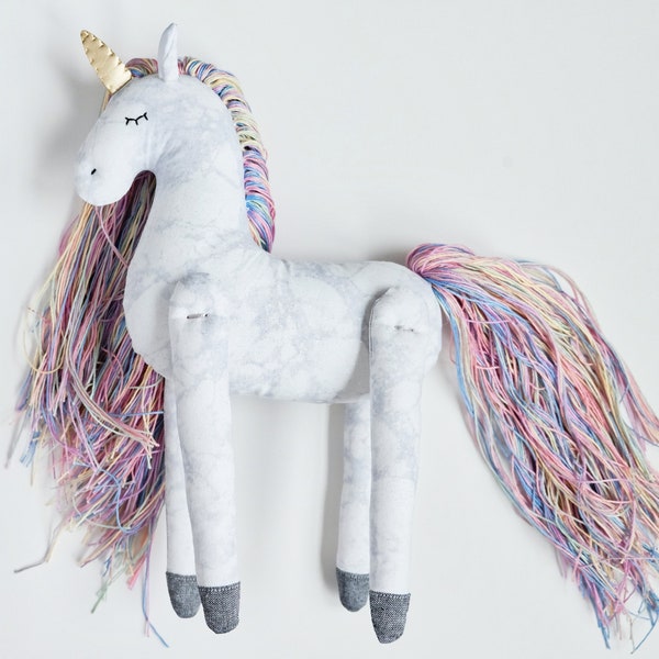 Unicorn pattern and detailed instructions.