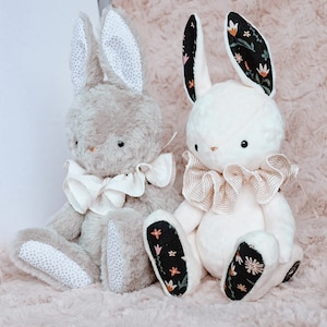 Plush Bunny Sewing Pattern and Instructions - Etsy