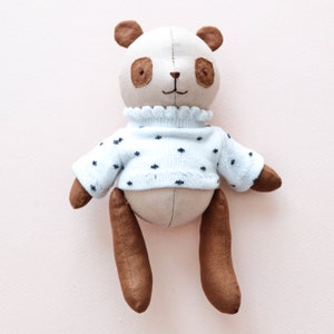 Panda Bear dans un patron de couture de pull et instructions détaillées en anglais 7/18 cm de haut image 5
