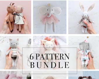 Paket mit 6 Mustern. 7 ”(18cm)