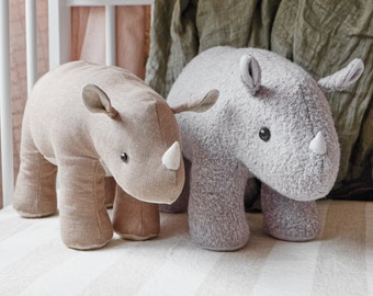 Rhino sewing pattern in 3 sizes with tutorial.