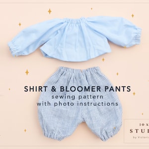 Pants and Shirt sewing patterns PDF for Anthro Family animals
