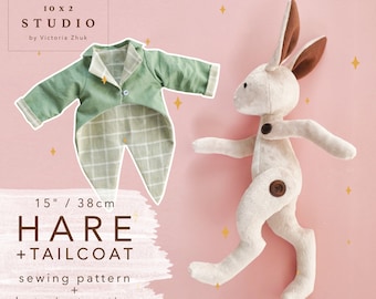 Hare/Bunny in Tailcoat sewing pattern and instructions