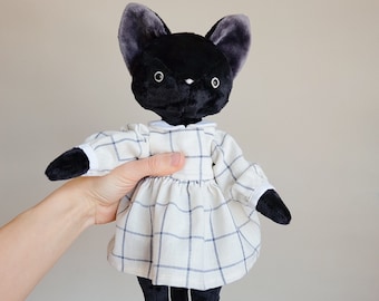 Cat sewing pattern with instructions. Height - 13" (33cm)