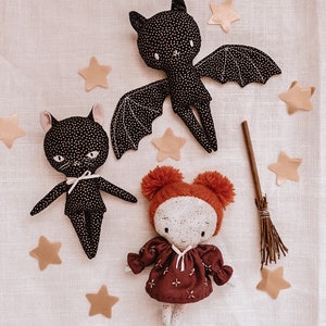 3 Pattern Bundle. Doll, Cat, Bat.