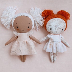 Doll pattern and detailed instructions in English (8"/20 cm tall)