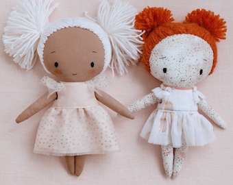 Doll pattern and detailed instructions in English (8"/20 cm tall)