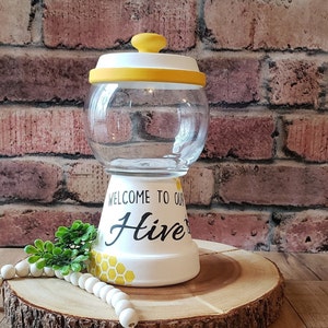 Welcome to Our Hive Candy Dish, Bee decor, bumble bees