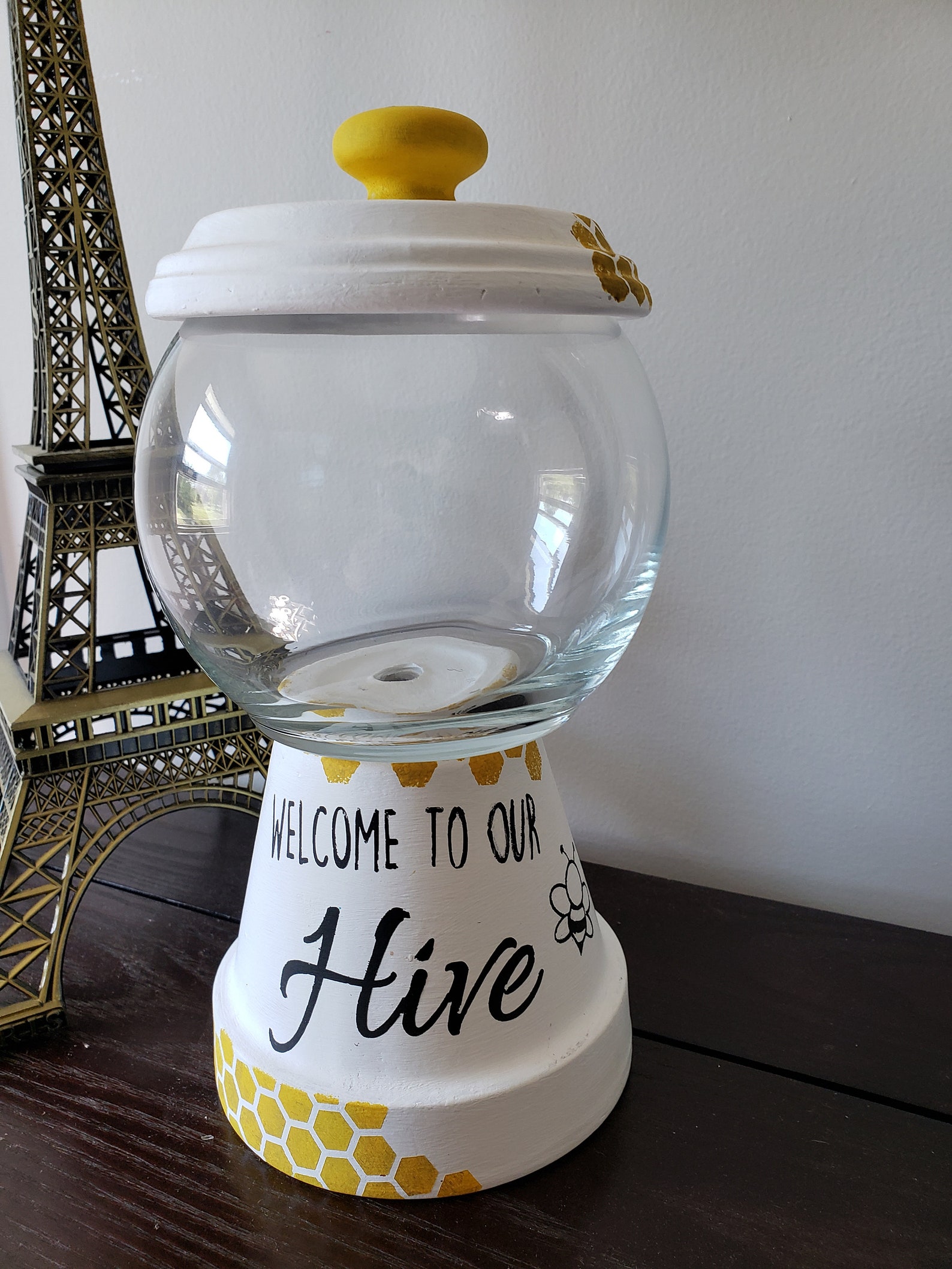to Our Hive Candy Dish Bee Decor Bumble Bees Etsy