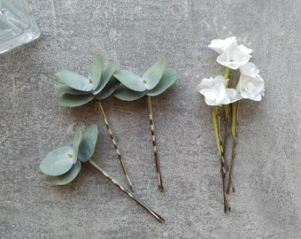 Clarigo Bijoux de cheveux Hortensia Épingles à Cheveux 5 Pièces Mariage Communion vert Clarigo Bijoux de cheveux Hortensia Épingles à Cheveux 5 Pièces Mariage Communion vert