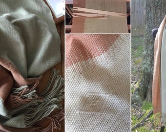 Natural Colors Cotton Scarf WEAVING PATTERN for Rigid Heddle Loom PDF Digital Download
