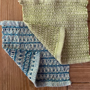 Waffle Weave Sampler Washcloth Set WEAVING PATTERN for Rigid Heddle Loom PDF Digital Download