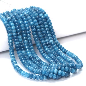 8mm London blue topaz color Quartz smooth rondelle Beads, 15 inch blue Quartz plain Gemstone Bead, AAA wholesale craft Jewelry, Gift for her