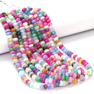 8mm Mix color Quartz smooth rondelle Beads, 15 inch Disco Mix color Quartz plain rondelle Gemstone Bead, wholesale craft, handmade Jewelry