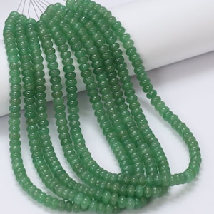 8mm Sea Green color Quartz smooth rondelle Beads, 15 inch Dark Green Quartz plain Gemstone Bead, wholesale Quartz craft Jewelry Gift for her