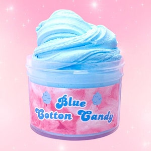 Blue Butter Slime Cotton Candy, Fluffy Aromatherapy/ Razberryslimeco Slimes, Popular Shops, Kids, Teens Girlfriend Gifts.