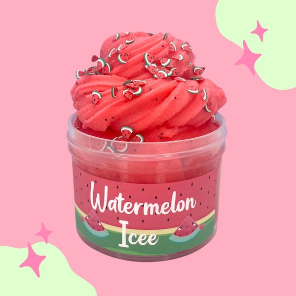 Watermelon SLIME Icee Freeze Scented Slime Sensory Dough Kids Gifts Boys and Girls Teens,ASMR