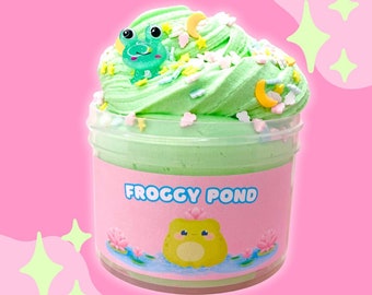 Froggy Pond Butter Slime, Slime Shop, Scented Slime , Valentine's Day Gift, Girl, Boy, Teen, Women Gift, Self care, Relaxing Slime