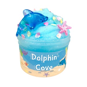 Dolphin Cove SLIME Fluffy Icee Slime Slime Shop Scented Slime Sprinkles image 2