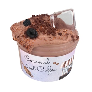 Caramel Iced Coffee  ~ Butter Slime ~ Slime Shop ~ Scented Slime ~ Sprinkles