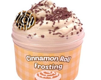 Cinnamon Roll Frosting ~ Fluffy Butter Slime ~ Slime Shop ~ Scented Slime ~ Sprinkles