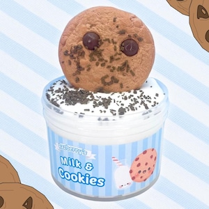 Milk & Cookies , DIY Clay, Slime Shop, Scented Slime, Girl, Boy, Teen, Women Gift, Self care, Relaxing Slime