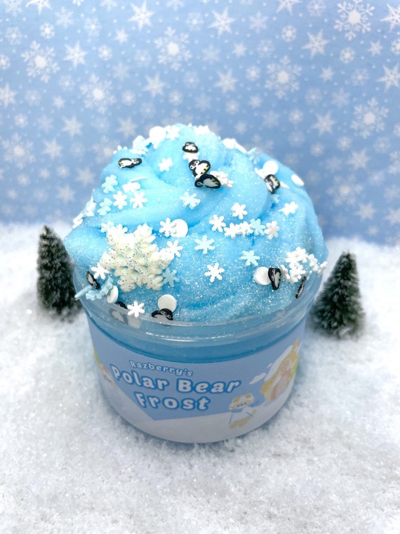 Cotton Candy Penguine Slime Snowflake DIY Christmas Scented Slime Boys  Girls Teens Gift 