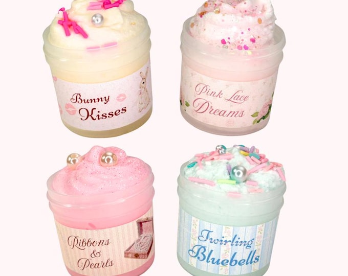 Scented Slime Bundle: Butter, Cloud Cream, Snow Fizz - Sprinkles - Etsy