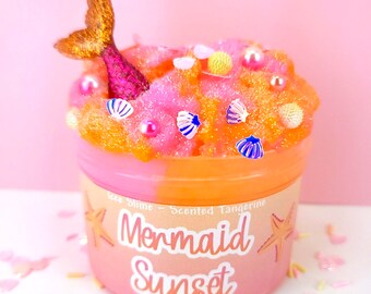 Mermaid Sunset ~  Icee Slime ~ Scented slime ~ Free Extras/ Razberryslimeco,  Popular Slime Shop, Stress Relief  Slime, Anxiety Relief Slime