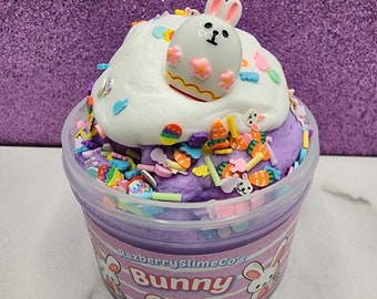 Bunny Cake Cloud Butter Slime ~ Easter Basket Slime Shop ~ Scented Slime ~ Sprinkles ~ Easter Gift